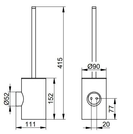 Keuco пластиковая вставка для колбы запчасть collection reva чёрная, сollection reva, черный арт. 19964 370007