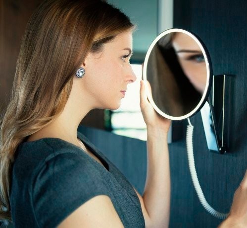 Keuco косметическое зеркало с подсветкой, ilook move, хром арт. 17612 019001