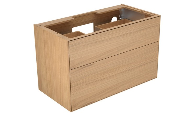Keuco тумба под умывальник, 1050х650х535 мм 2 ящика фасад дуб, edition lignatur, арт. 33350 700012