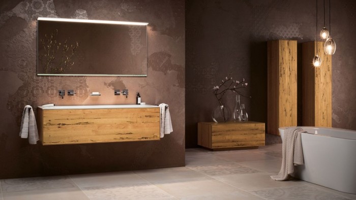 Keuco раковина встраиваемая двойная для смесителй на 3 отверстие, edition lignatur, белый арт. 33360 311406