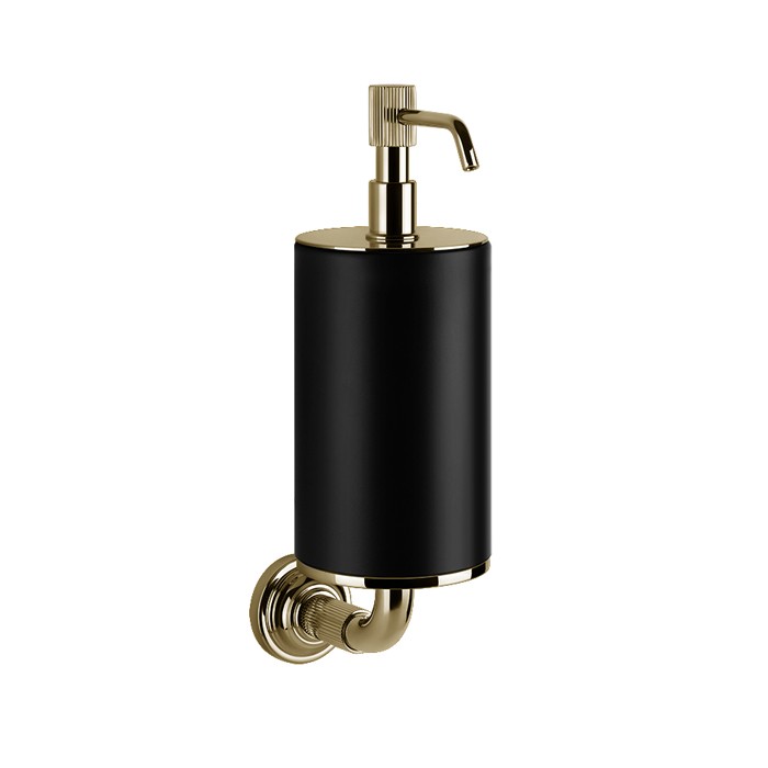 Gessi Дозатор для жидкого мыла подвесной, Venti20, 65414#710 цвет: черный, фурнитура brass pvd