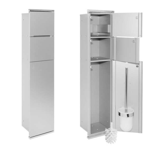 Keuco туалетный модуль №1 integral петли справа лак, plan integral, хром арт. 44964 015102