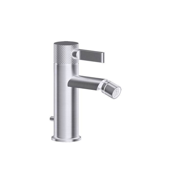 Gessi Смеситель для биде на 1 отверстие с донным клапаном, Inciso, 58007#149 цвет: finox