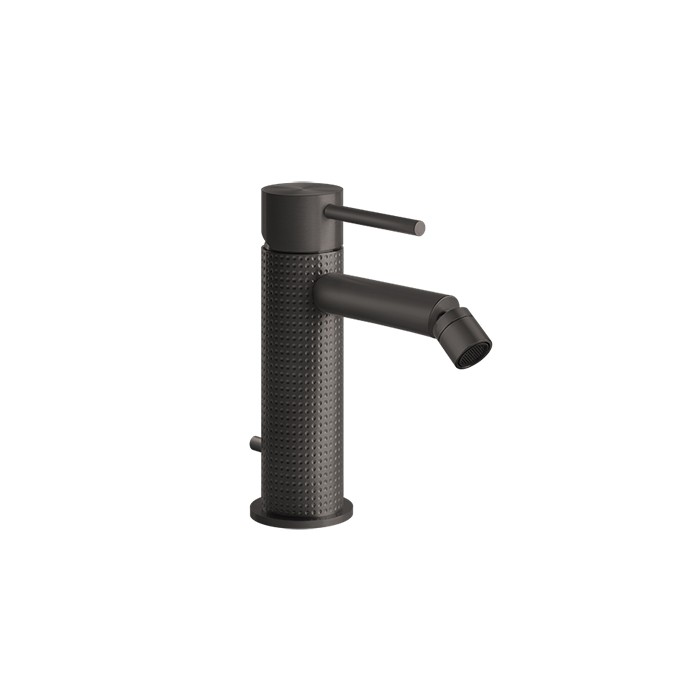 Gessi Смеситель для биде на 1 отв., с донным клапаном, излив: 118мм, 316, 54407#707 цвет: brushed black metal pvd
