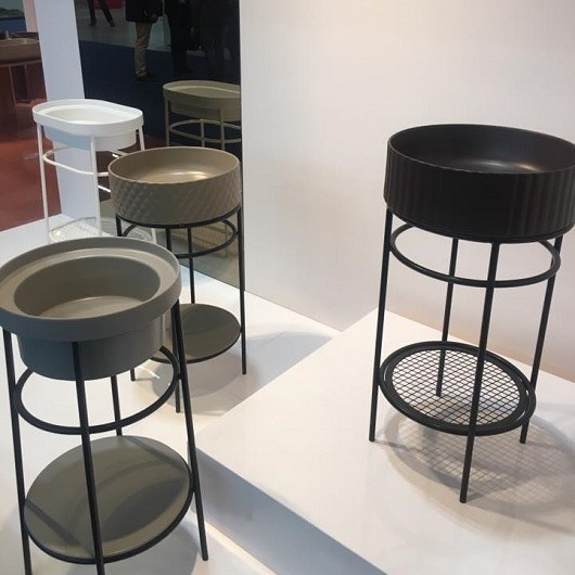 ArtCeram раковина (накладная), osl010 17 00 millerighe цвет: черный матовый