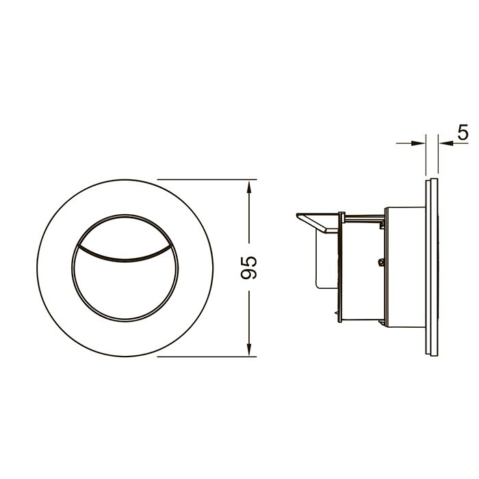 TECE панель смыва, 2 клавиши, круглая, белый, flushpoint - 9240981