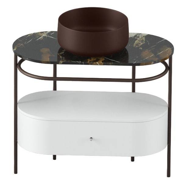Консоль металлическая 95x48хh75см для настольных раковин, moka, Art Ceram Flair 4.0 арт. ACA068 56
