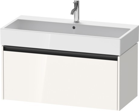 Duravit тумба подвесная под раковину 460 мм х 984 мм х 440 мм, ketho.2, k25078022220000 цвет: белый глянцевый