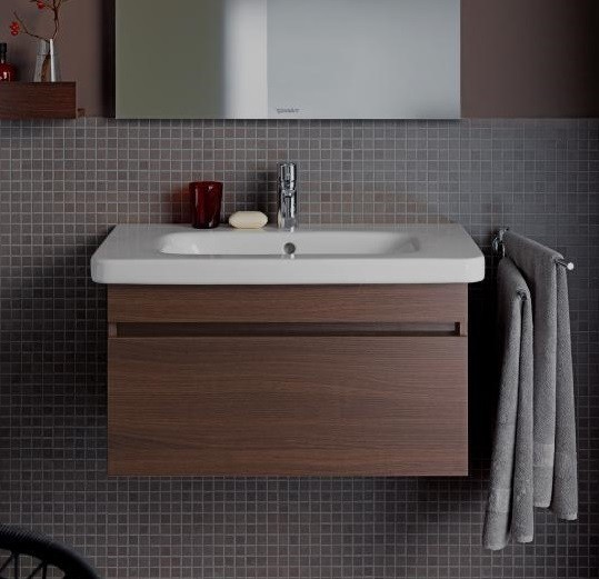Duravit тумбочка подвесная под раковину с 1 выдвижным ящиком, durastyle, ds 6381 5353 цвет: каштан темный