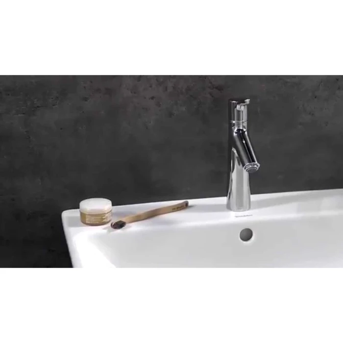 Hansgrohe смеситель для раковины 80, lowflow, с донным клапаном, Talis S, хром арт. 72015000