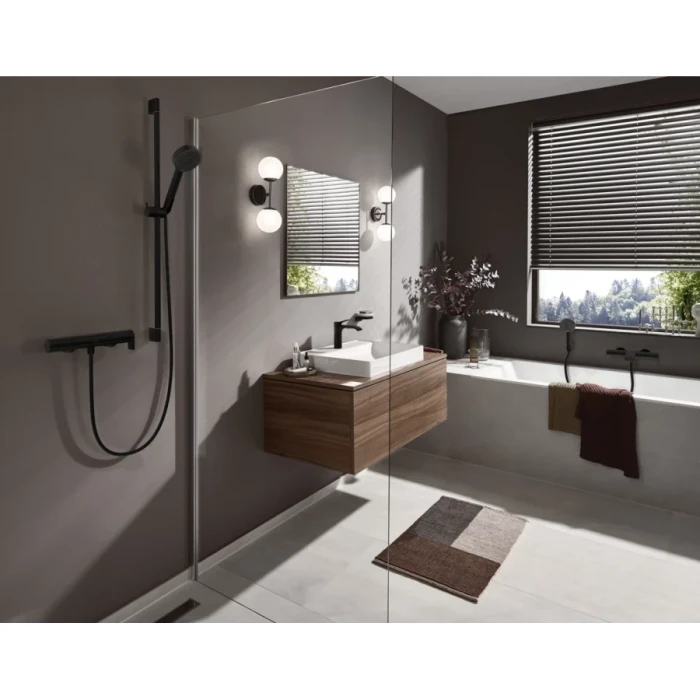 Hansgrohe смеситель для раковины с донным клапаном, Vivenis, черный арт. 75020670