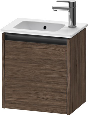 Duravit тумба подвесная под раковину 292 мм х 410 мм х 440 мм, с 1 дверцей, ketho.2, k25060l21210000 цвет: орех темный