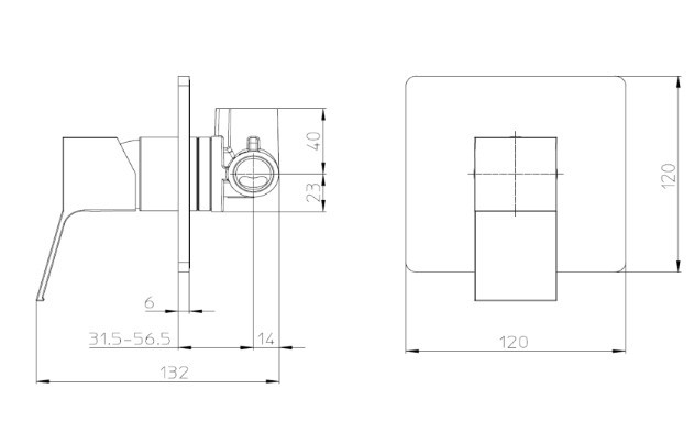 Bossini внешняя часть настенного однорычажного встраиваемого смесителя на 1 выход цвет, aki, никель арт. z00739.094