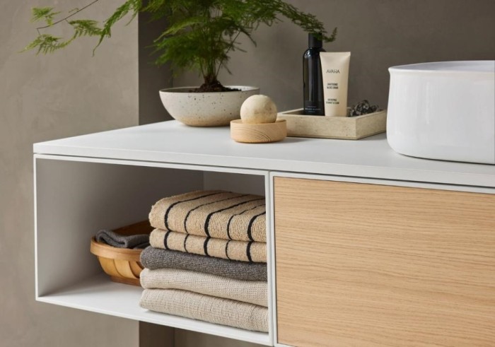 Duravit тумба подвесная с вырезом под раковину справа 550 мм х 1300 мм х 281 мм, zencha, ze4819030830000 цвет: натуральный дуб/серо-коричневый суперматовый