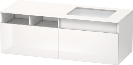 Duravit тумба подвесная под раковину, durastyle, ds6885r2222 цвет: белый глянцевый