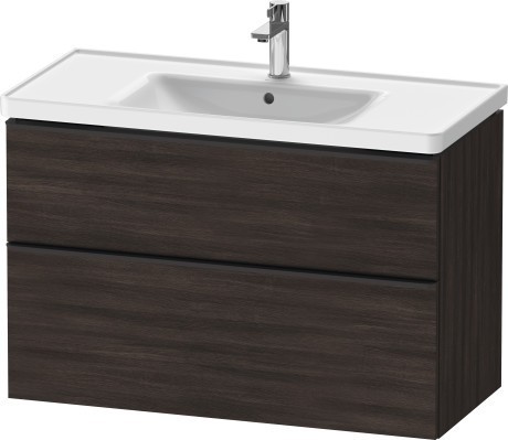 Duravit тумба подвесная под раковину 984 мм х 452 мм, d-neo, de435605353 цвет: каштан темный