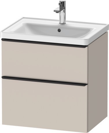 Duravit тумба подвесная под раковину 634 мм х 452 мм, d-neo, de435409191 цвет: серо-коричневый матовый