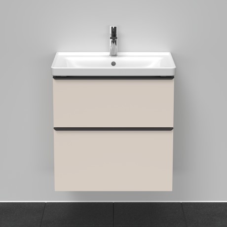 Duravit тумба подвесная под раковину 634 мм х 452 мм, d-neo, de435409191 цвет: серо-коричневый матовый