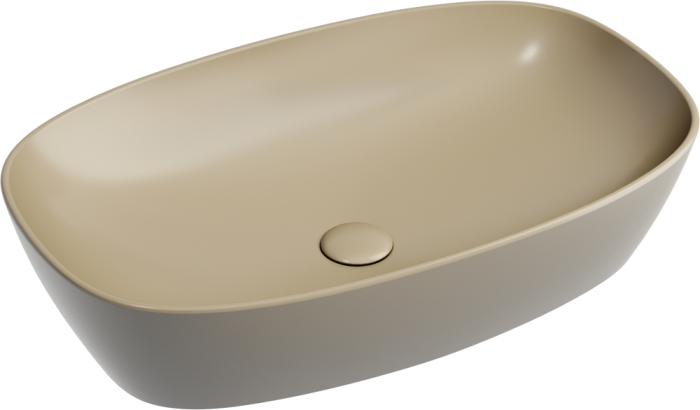 Ceramicanova раковина накладная element, cn6049mc цвет: коричневый