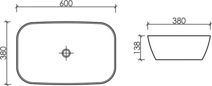 Ceramicanova раковина накладная element, cn6049mc цвет: коричневый