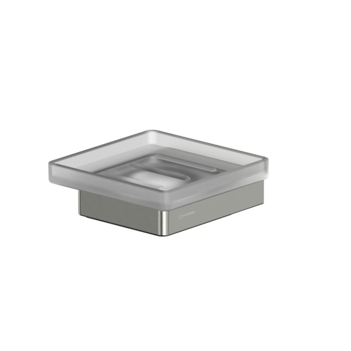 Мыльница подвесная, Whitecross Cubo nickel brushed, брашированный никель арт. CU2420NIB