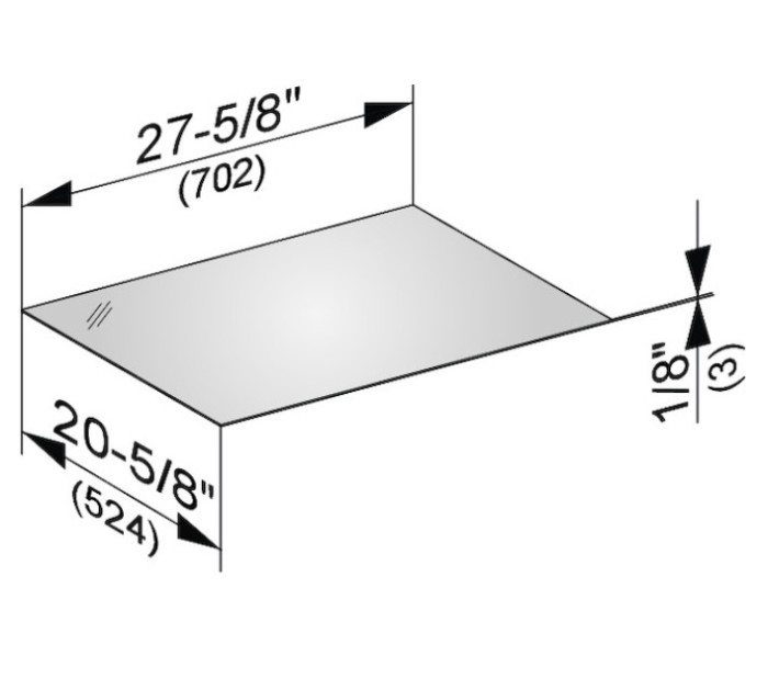 Keuco декоративная верхняя крышка из кристаллина для боковой тумбы, edition 11, арт. 31322 279000