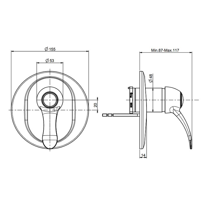 Fima Carlo Frattini смеситель для душа, встраиваемый, lamp, золото арт. f3309x1or