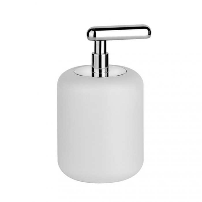 Gessi Дозатор для жидкого мыла настольный, Goccia, 38037#031 цвет: хром/белый