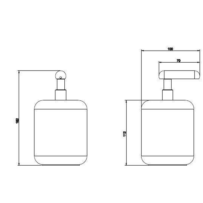Gessi Дозатор для жидкого мыла настольный, Goccia, 38037#031 цвет: хром/белый