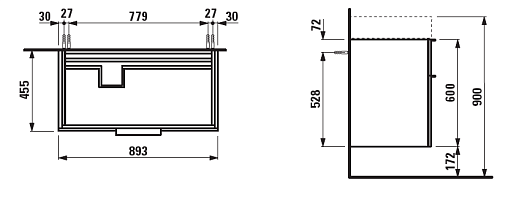 LAUFEN тумба под раковину 8.1033.8, KARTELL - 4.0761.2.033.631.1