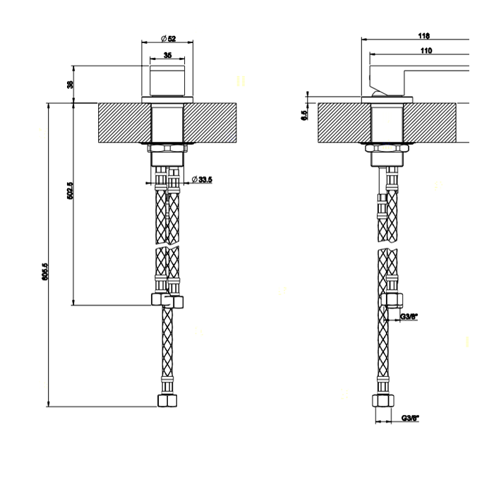 Gessi Рычаг удаленного управления, Rettangolo, 20005#031 цвет: хром