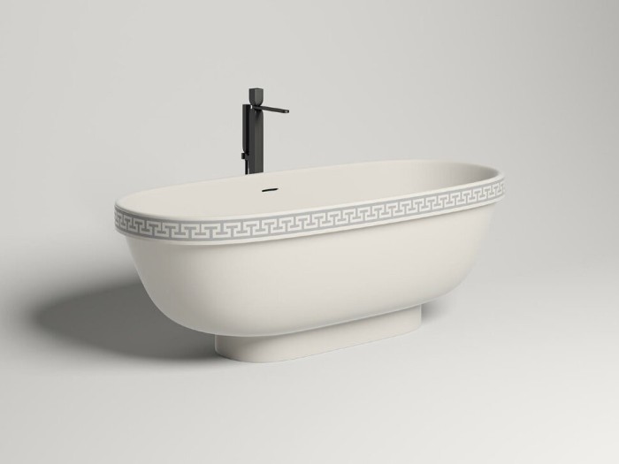 Salini ванна отдельностоящая 179x79, greca, 103021m цвет: матовый белый