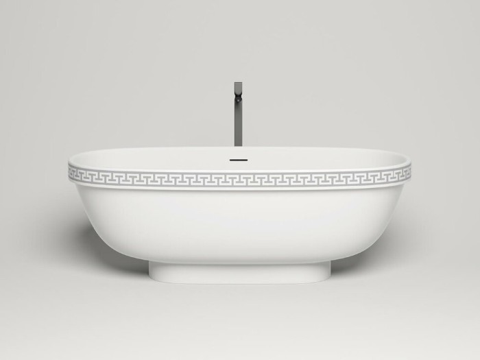 Salini ванна отдельностоящая 179x79, greca, 103021m цвет: матовый белый