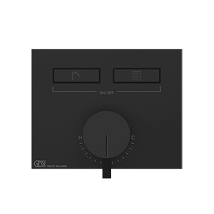 Gessi Смеситель для душа, с включением до 2 источников одновременно, Hi Fi, 63079#706 цвет: black metal pvd