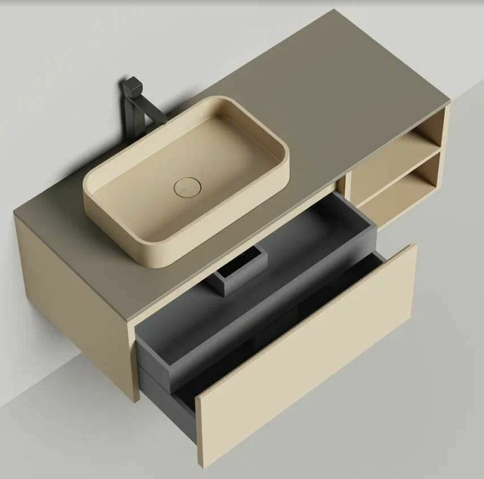 Salini подвесная тумба 1200, domino, 27d112a цвет: бежевый