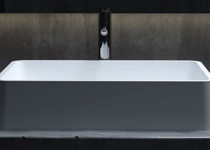 Salini раковина накладная 59,5x39,5, gloria, 1102207m цвет: матовый белый