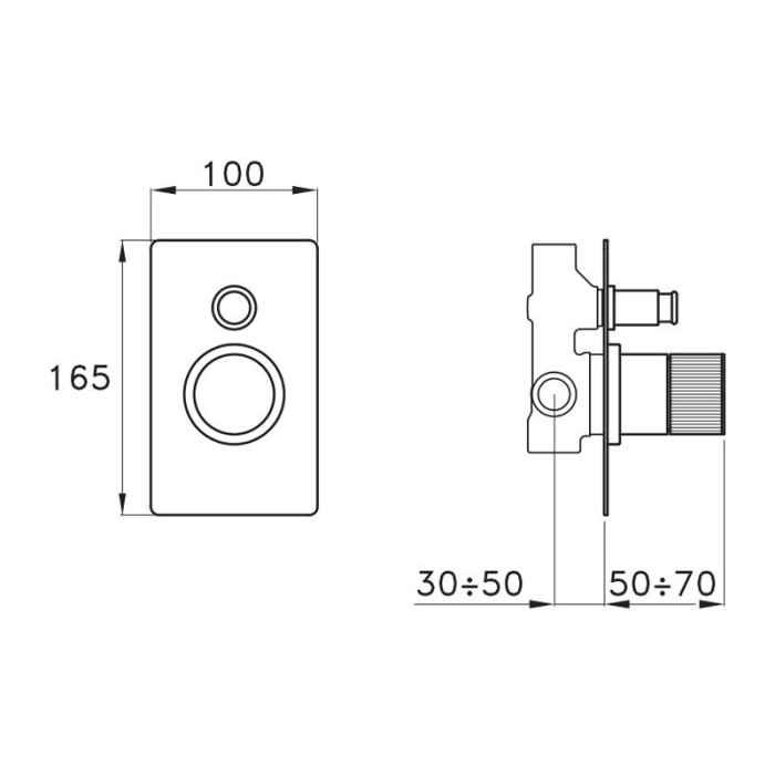 Смеситель для душа, встраиваемый, STELLA Sirius арт. SR01610CR00
