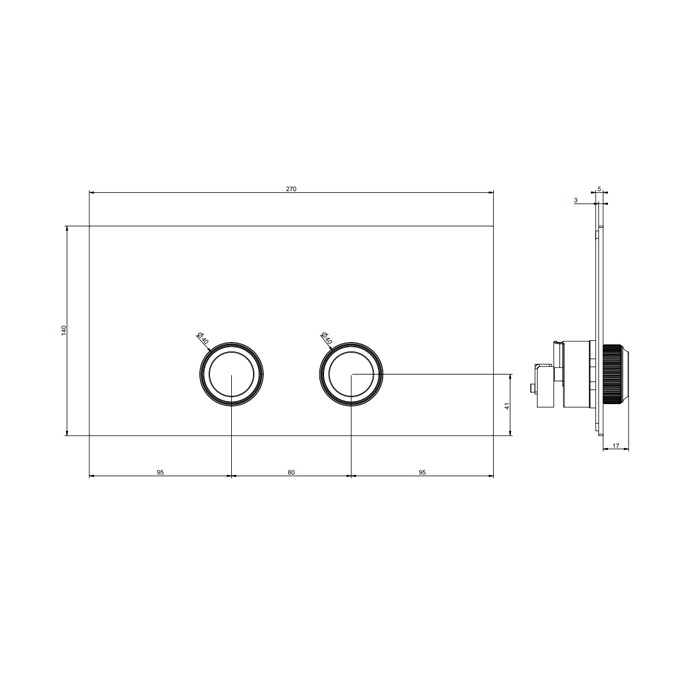 Gessi Клавиша смыва для унитаза двойная, для инсталляций Viega Venti20, золото - 54653#710