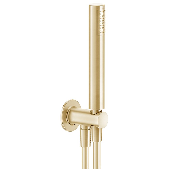 Gessi Душевой гарнитур, с настенным держателем, Inciso, 58123#246 цвет: золото