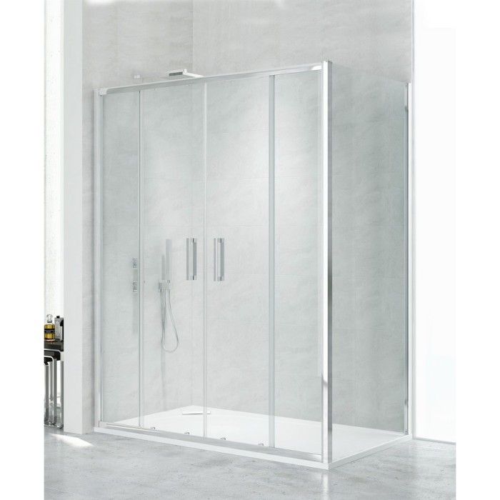 Душевое ограждение new corrina 160x90x195, New trendy New corrina chrome, хром арт. D-0185A/D-0079B