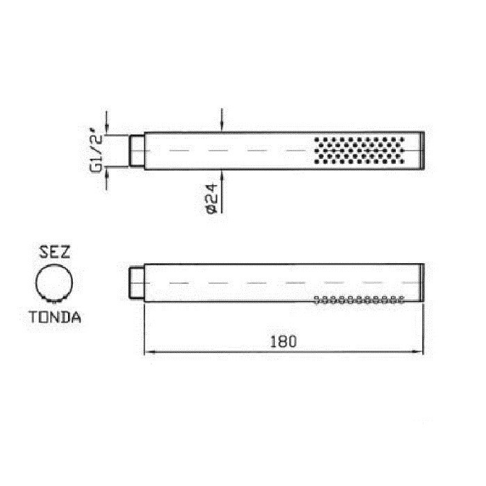 Zucchetti ручной душ, pan, хром арт. z94177