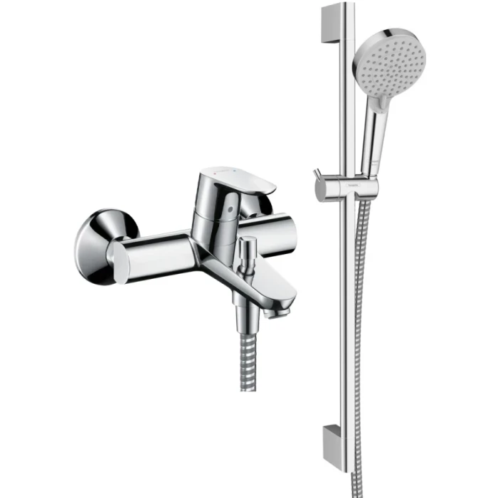 Hansgrohe смеситель для ванны, Focus E2, хром арт. SET/31940000/26275000
