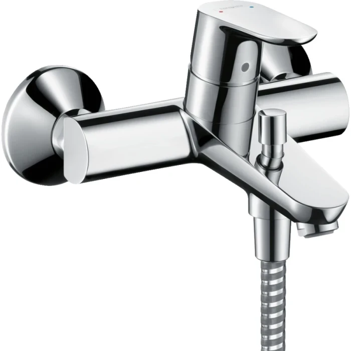 Hansgrohe смеситель для ванны, Focus E2, хром арт. SET/31940000/26275000