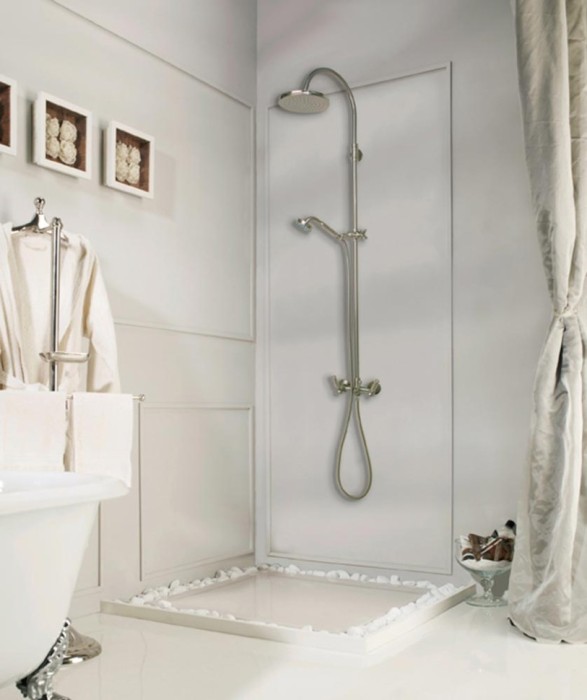 Bossini душевая стойка column monocomando из лауни, liberty, хром арт. l01201.030