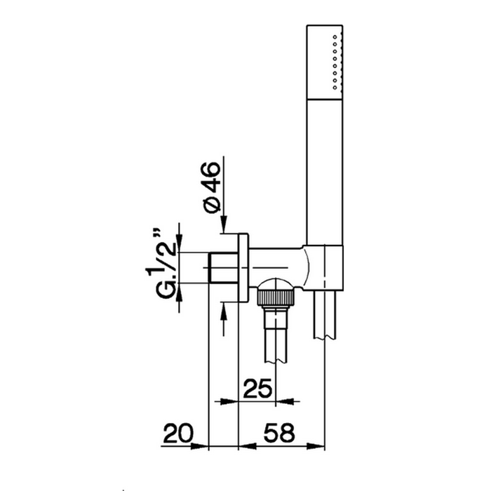 Cisal душевой гарнитур ls00303340 less new цвет: черный