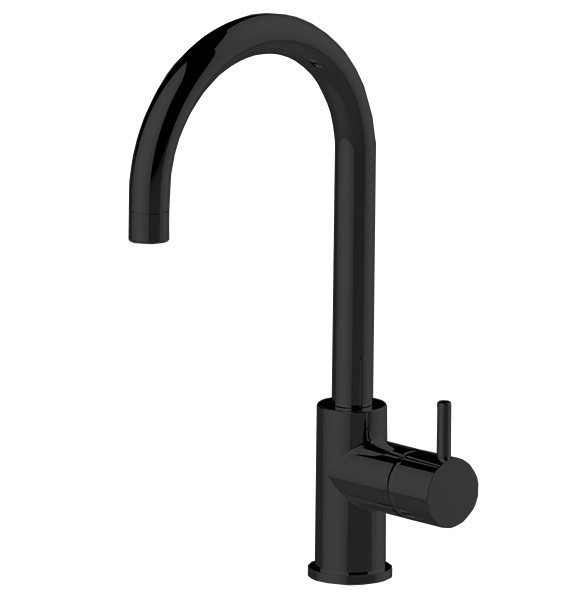 Cisal высокий смеситель для кухни ln00053540 less new cisal, цвет: чёрный матовый