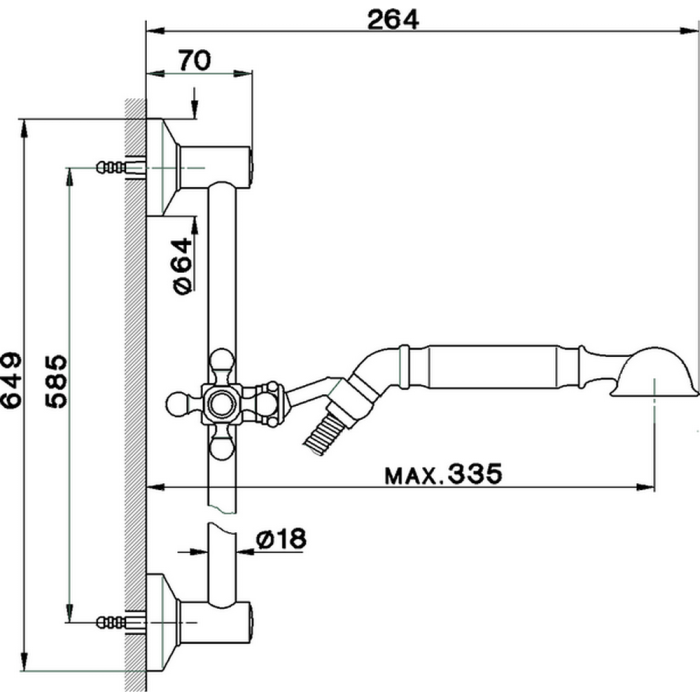 Cisal душевой гарнитур ar00311224 shower цвет: золото