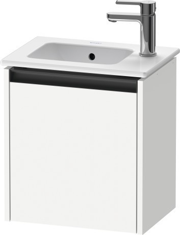Duravit тумба подвесная под раковину 292 мм х 410 мм х 440 мм, с 1 дверцей, ketho.2, k25060l18180000 цвет: gres pietra grey opaco