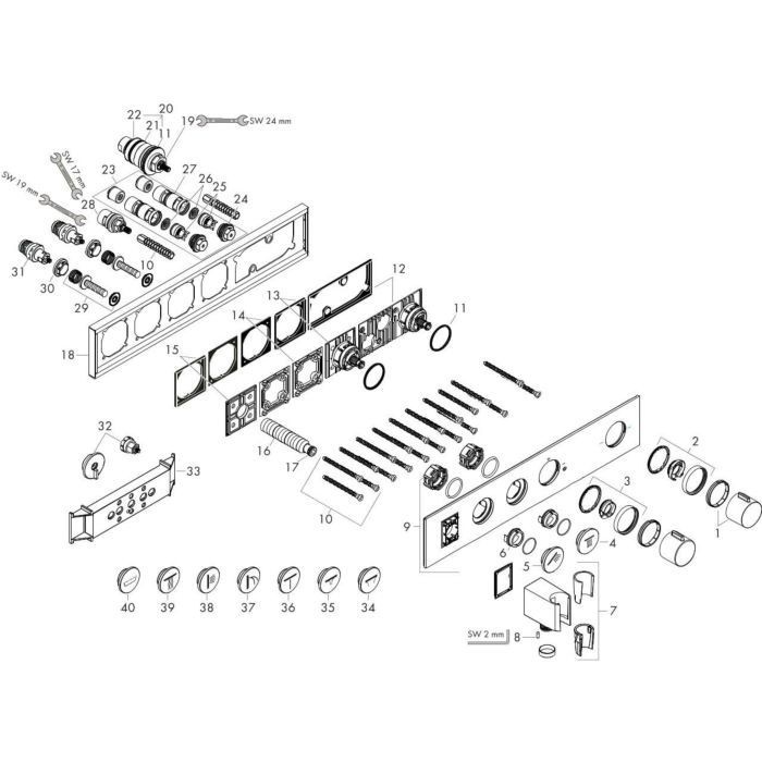 AXOR термостат для душа, ShowerSolutions, бронза арт. 18355140