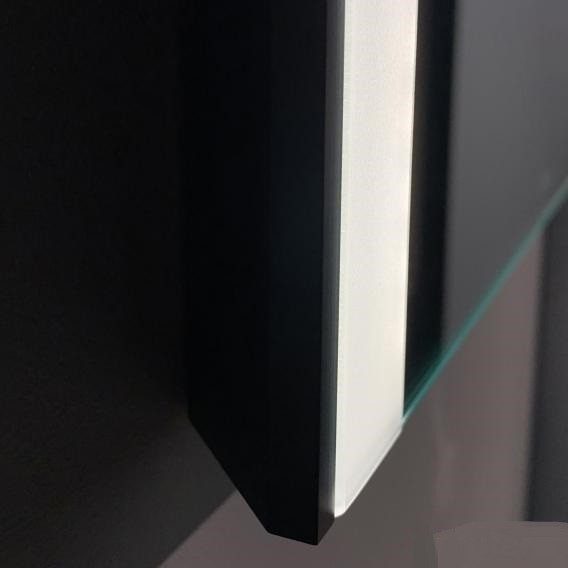 Duravit зеркало с подсветкой 820 мм х 800 мм, версия icon, xviu, xv70420b2b2 цвет: черный матовый